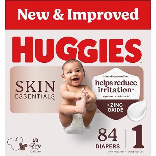 Huggies Skin Essentials Diapers Size 1, 84 Count