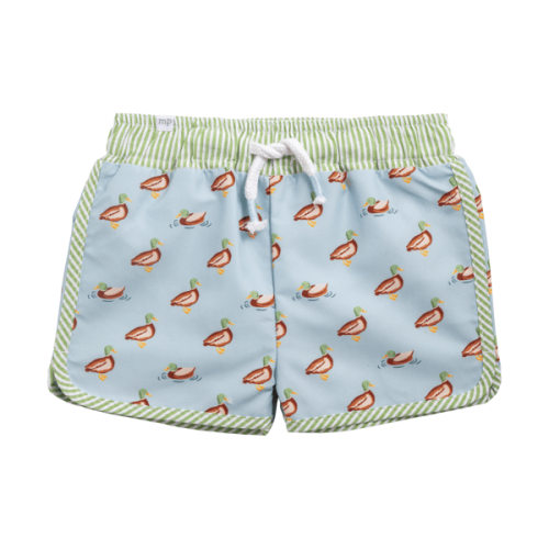 Shop Small Duck Print Baby Swim Trunks 12–18M | Mud Pie