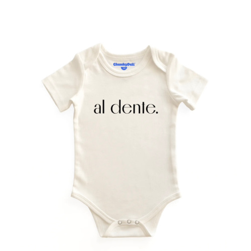 Al Dente Baby Bodysuit | 100% Cotton and Machine Washable – Chunky Deli