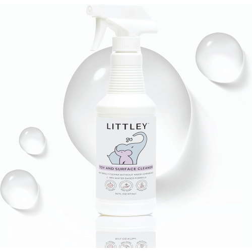 Littley Toy & High Chair Cleaner, Hypochlorous Acid, Non-Toxic, 16oz Spray
