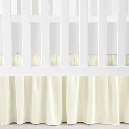 Lush Decor Ruffle Crib Skirt, 16" Drop, Ivory