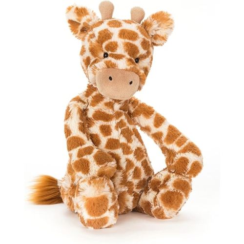 Jellycat Bashful Giraffe Stuffed Animal, Medium 12 inches - Safari Plush Toy - Classic Children's Gift