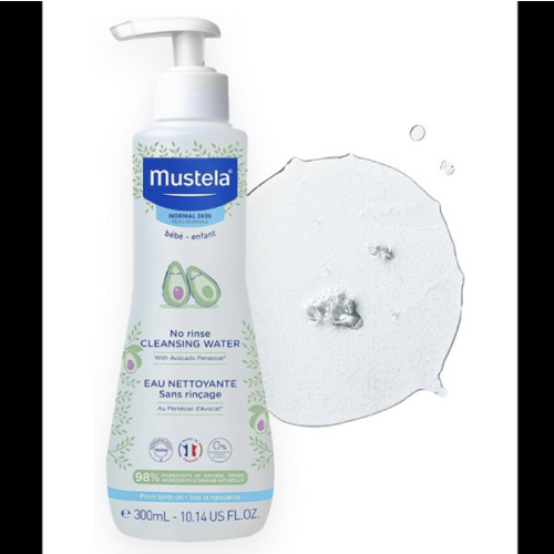 Mustela No-Rinse Micellar Cleansing Water for Babies - Made with Natural Avocado Perseose & Aloe Vera - Safely Cleans Baby's Face, Hands & Diaper Area - 1 or 2-Pack - Various Sizes