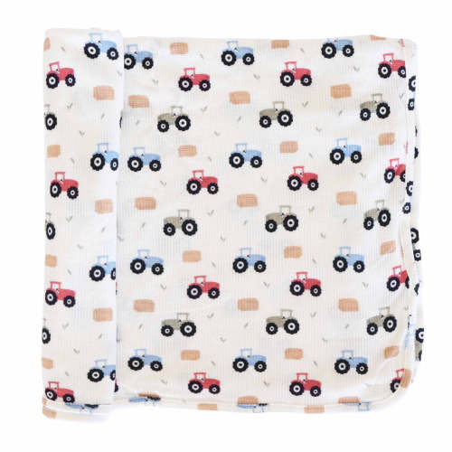 Little Farmer Bamboo Waffle Oversized Swaddle Blanket