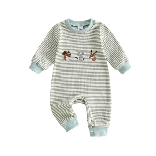 Baby Boy Christmas Outfit One Piece Jumpsuit Long Sleeve Romper
