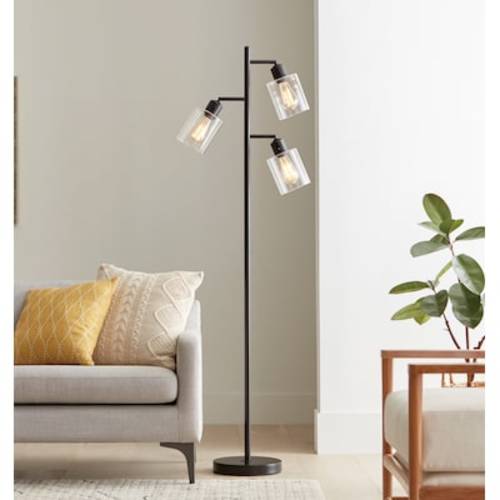 allen + roth 67-in Black Tree Track Floor Lamp JF6910 at Lowes.com