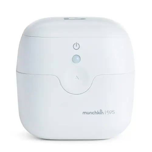 Munchkin Portable UV-C Cleaner for Pacifiers, Teethers and More, White