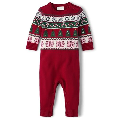 The Children's Place unisex-baby And Newborn Knit Fairsile Romper