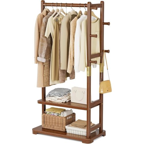 Hanging Clothes Rack with Storage Hall for Nursery