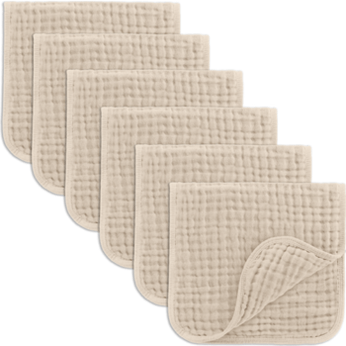 Muslin Burp Cloths - Pack of 6
