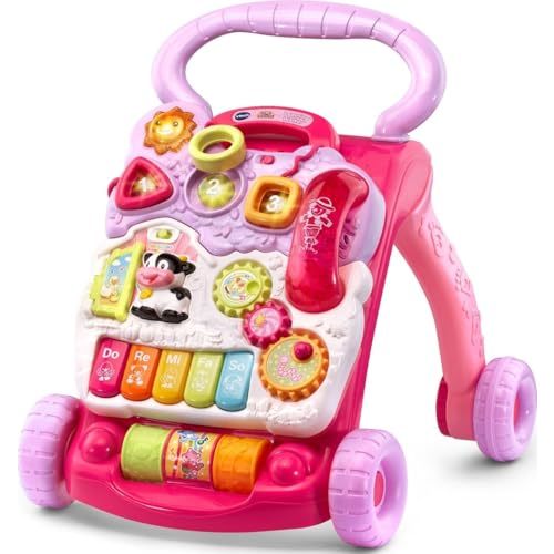 VTech Sit-to-Stand Learning Walker (Frustration Free Packaging), Pink