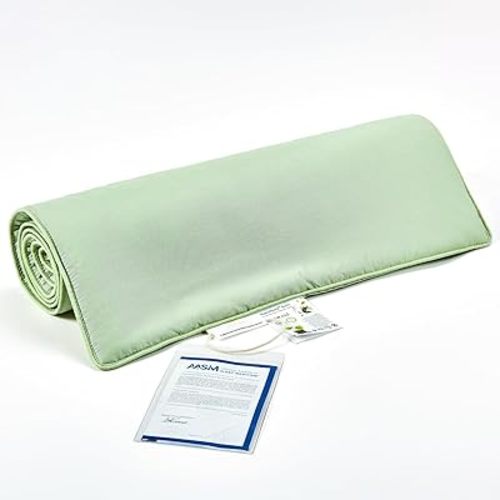 PROMEED Baby Belly Blanket for Toddlers - 100% Tencel Shell with Herbal Extracts Filling - Enhances Immunity - Swaddle Blanket for Baby Sleep, 47"x16", Green