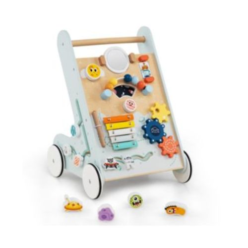 Kids Walker Push and Pull Learning Activity Center with Wheels 1+ Years Old