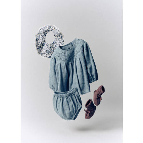 Floral embroidered dress and bloomers - Kids | MANGO USA