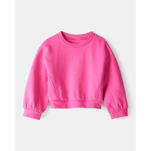 Baby Girl DayDream Fleece Long-Sleeve Pullover Sweatshirt - Pink (12M)