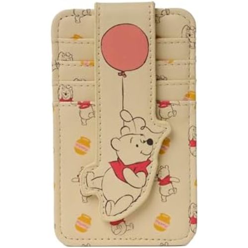 Disney Card Holder Women Slim Compact Wallet Small (Winnie the Pooh Yellow)