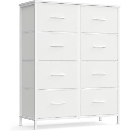 SONGMICS Dresser for Bedroom, Tall Dresser with 8 Fabric Drawers