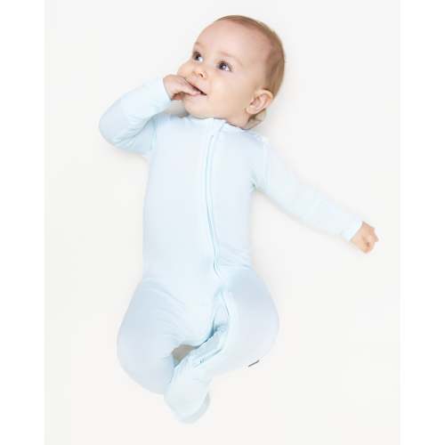 Bumbunny Baby | Zip Footie in Aqua