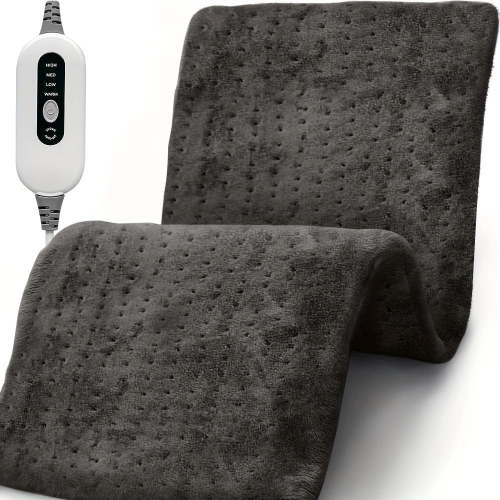 MesaSe XL Electric Heating Pad For Back Pain - Ultra-Soft Machine Washable Moist/Dry Heat Pad 4 Heat Settings 2-Hour Auto-Off Plush Flannel Material For Neck Shoulder Abdomen Waist - Walmart.ca