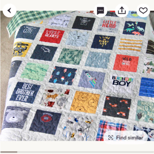 Etsy Gift Cards for Memory quilt