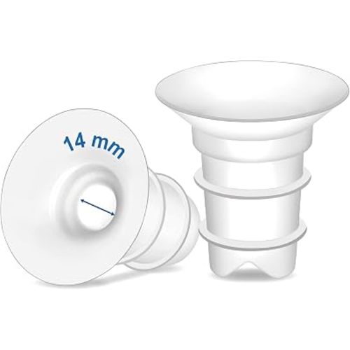 Maymom Flange Inserts 14mm Compatible with Spectra, Medela 24 mm Shields, Momcozy S9 Pro/S12 Pro, Willow Wearable Cup. Compatible with Medela Freestyle, Harmony, to Reduce 24mm Down to 14 mm; 2pc