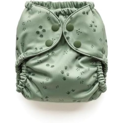 Esembly Cloth Diaper Cover, Tiny Tracks, Size 1 (7-17lbs)