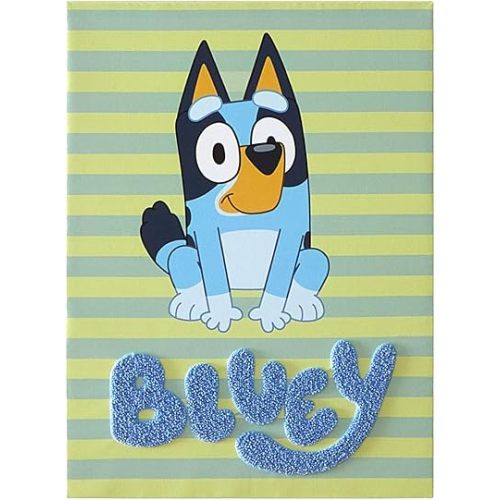 Bluey Canvas Wall Art and Décor with 3D Tufting,Kids Bedroom or Playroom Wall Decoration, 11" W x 15" H