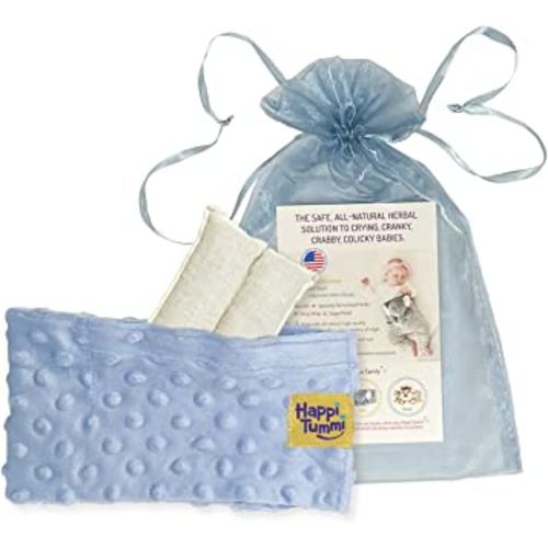 Happi Tummi Colic and Gas Relief for Babies and Infants- Heated Belly Wrap for Newborns - Aromatherapy Wrap for Upset Tummy and Constipation