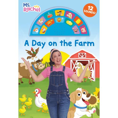 A Day on the Farm (Ms. Rachel): An Interactive Sound Book with 12 Sounds! (Books by Ms. Rachel)