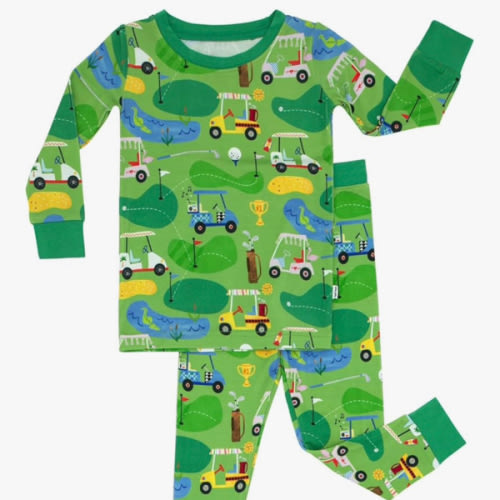 Little Sleepies Two-Piece Pajama Set for Boys & Girls, Soft Viscose from Bamboo Toddler Pajamas for Kids, Family Matching PJs