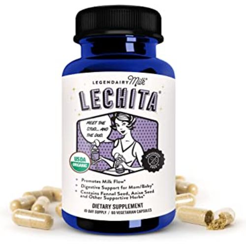 Legendairy Milk Lechita, Supports Milk Flow, Organic Fenugreek Free Breastfeeding Supplement, Organic Fennel & Anise, Made in USA, 60 Vegan Capsules