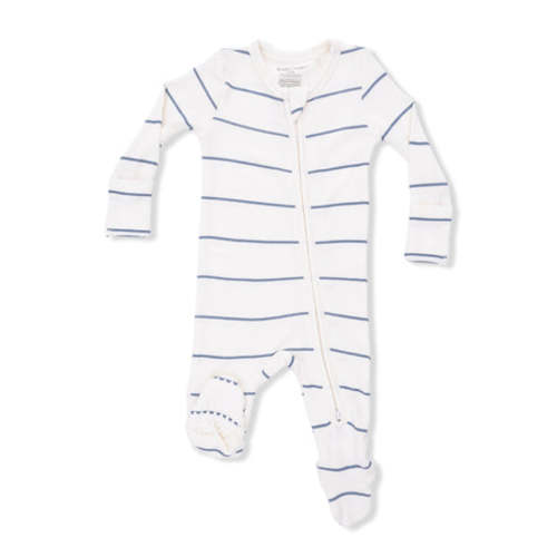 Vintage Stripe - 2 Way Zipper Footie