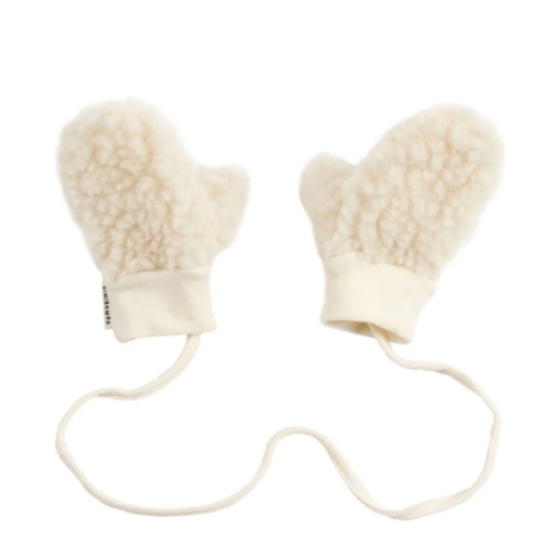 BINIBAMBA Milk Merino Wool Baby Mittens