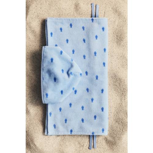 PATTERNED BABY HOODED TOWEL