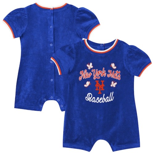Girls Infant New York Mets Outerstuff Royal Wind-Up Coverall