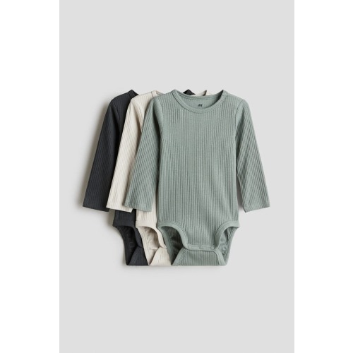 3-pack Ribbed Bodysuits