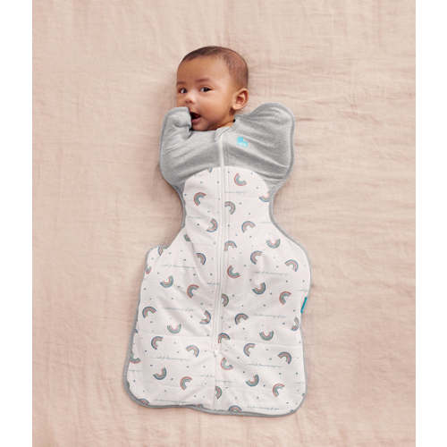 Swaddle Up™ 2.5 TOG Cotton White Rainbow