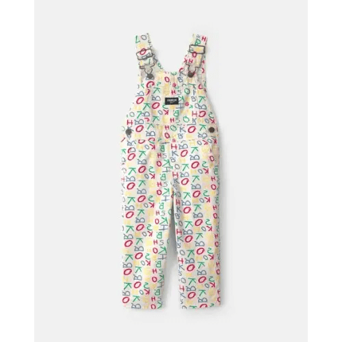 Toddler Alphabet Overalls - White - OshKosh B'gosh | Carter's