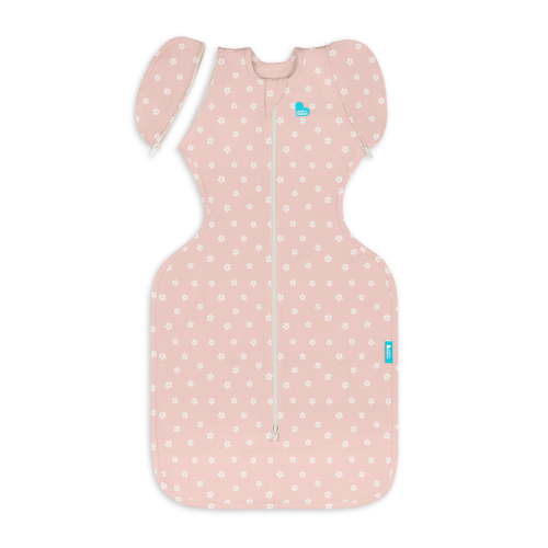 Love To Dream Swaddle Up Transition Bag, 4-way Stretch, Cotton Blend, 1.0 TOG, Pink Daisy, Medium