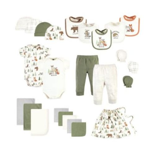 Baby Boys Hudson Layette Starter Set 25pc, Forest Animals, 0-6 Months