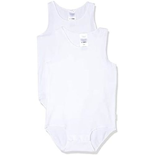 Bonds Baby Wonderbodies Singletsuit (2 Pack), White (2 Pack), 000 (0-3 Months)