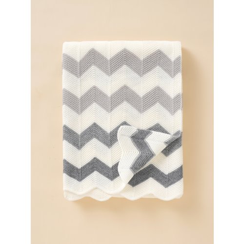 1pc Chevron Pattern Baby Swaddling Blanket