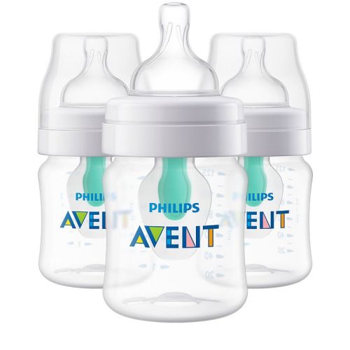 Philips Avent 4-oz. Anti-Colic Newborn Baby Bottle With AirFree Vent 3-Pack