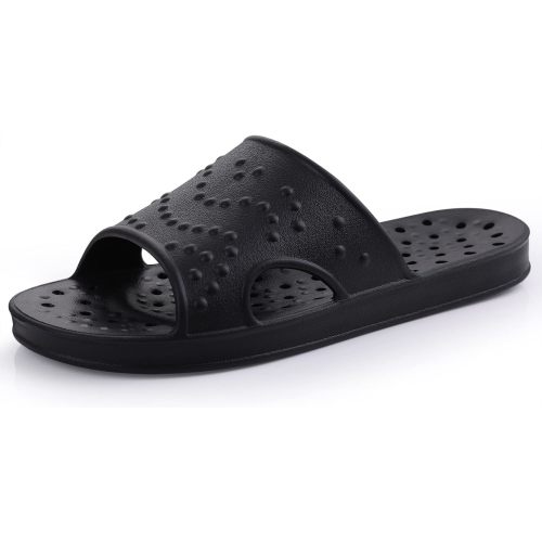 shevalues Quick Drying Shower Shoes for Women Men with Arch Support | Lightweight Pool Slides with Drain Holes Comfortable Beach Slipper Sandals for Gym College Dorms