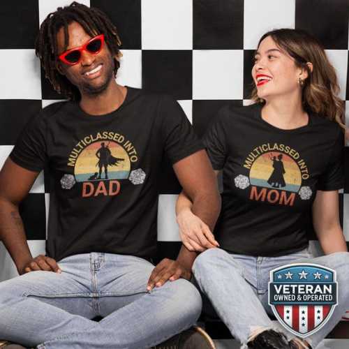 D&D Pregnancy Announcement Tee | Matching New Parents Shirt | Retro Gamer Baby Reveal T-shirt | Dungeons and Dragons Couple Tee Shirt - Etsy