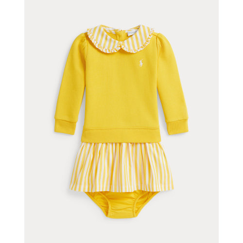 Striped Loopback Fleece Dress & Bloomer