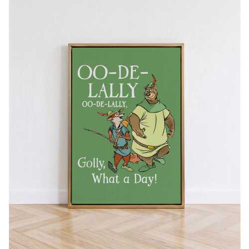 Disney Robin Hood Oo De Lally Poster, Classic Animated Movie Wall Art, Gift for Disney Fans, Kids Room Decor, Movie Print, Disney World Arts