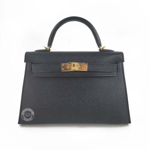 Hermès Kelly 20cm Black Epsom GHW
