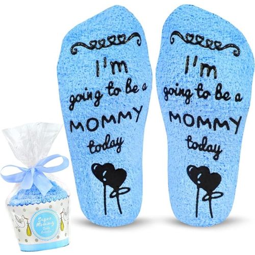 Cavertin Women's Labor and Delivery Socks with Gift Packaging