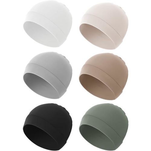 Konssy 6-Pack Baby Beanie Hats for Newborns, Soft Infant Caps for Boys & Girls, 0-6 Months